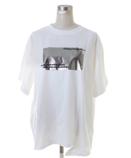 33℃（サーティースリーディグリー）箔プリントTシャツ　bc605302 (2026NEWARIIVAL)