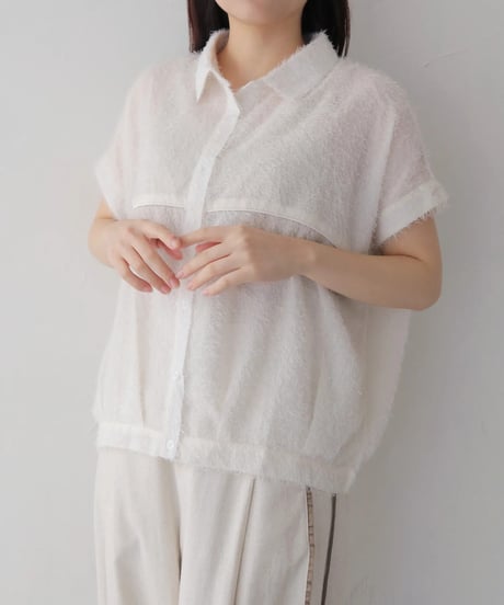シアーシャギー半袖シャツ　2026NEWARIIVAL