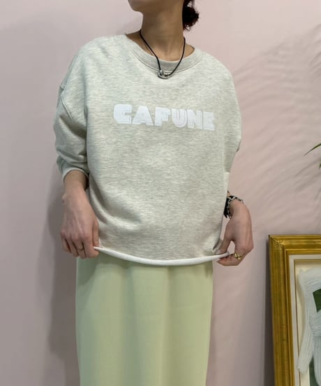 cafune カフネ PASSIONE パシオーネ ROBE　ローブ615920　CAFUNEロゴバイオスウェット２WAYプルオーバー　2026NEWARIIVAL