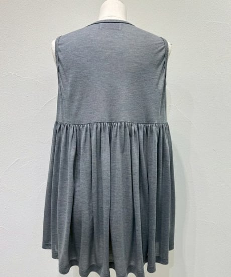 CYAN TOKYO　シアン トウキョウ　シアー天竺バックギャザータンク 601459