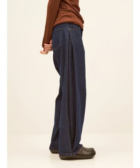 YENN　イエン　SIDE PLEATED DENIM