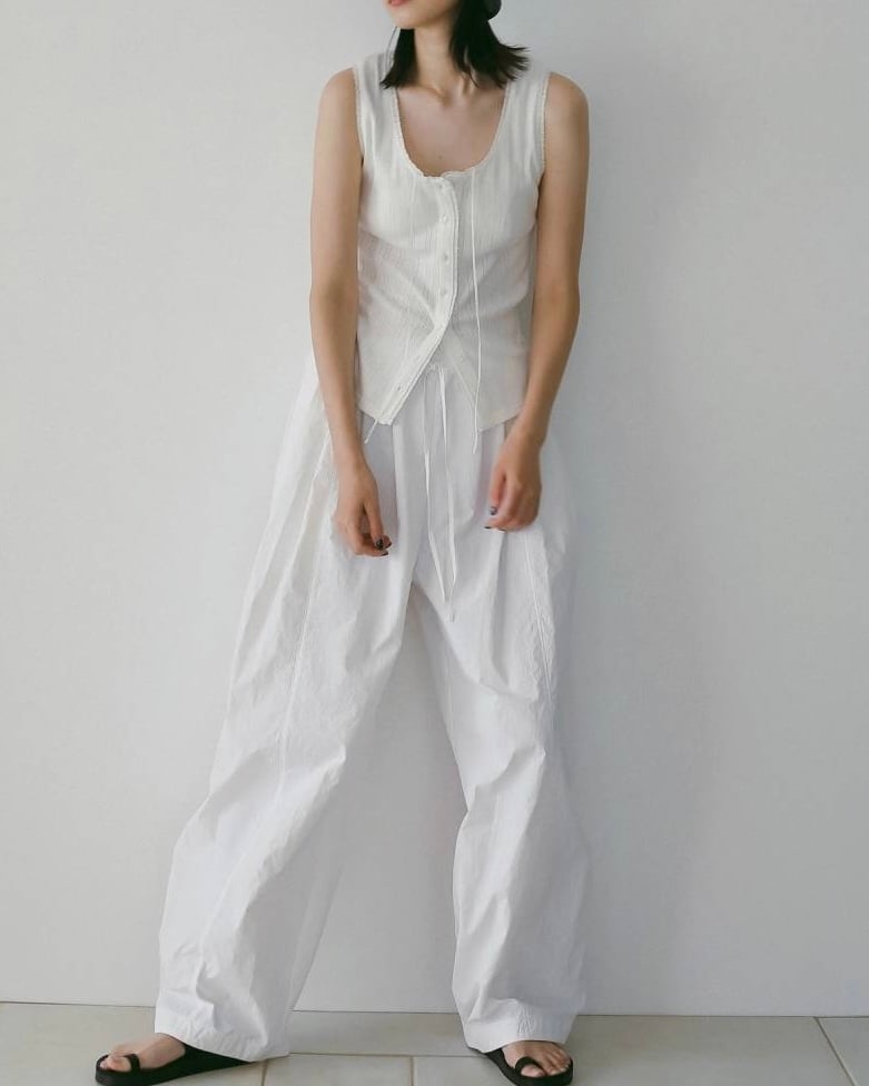 anuke アンヌーク Volumetuck Cocoon Pants 62610720 |