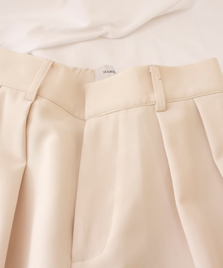 MARIED'OR　マリードール　Wクロスストレッチ2タックワイドパンツ　11512