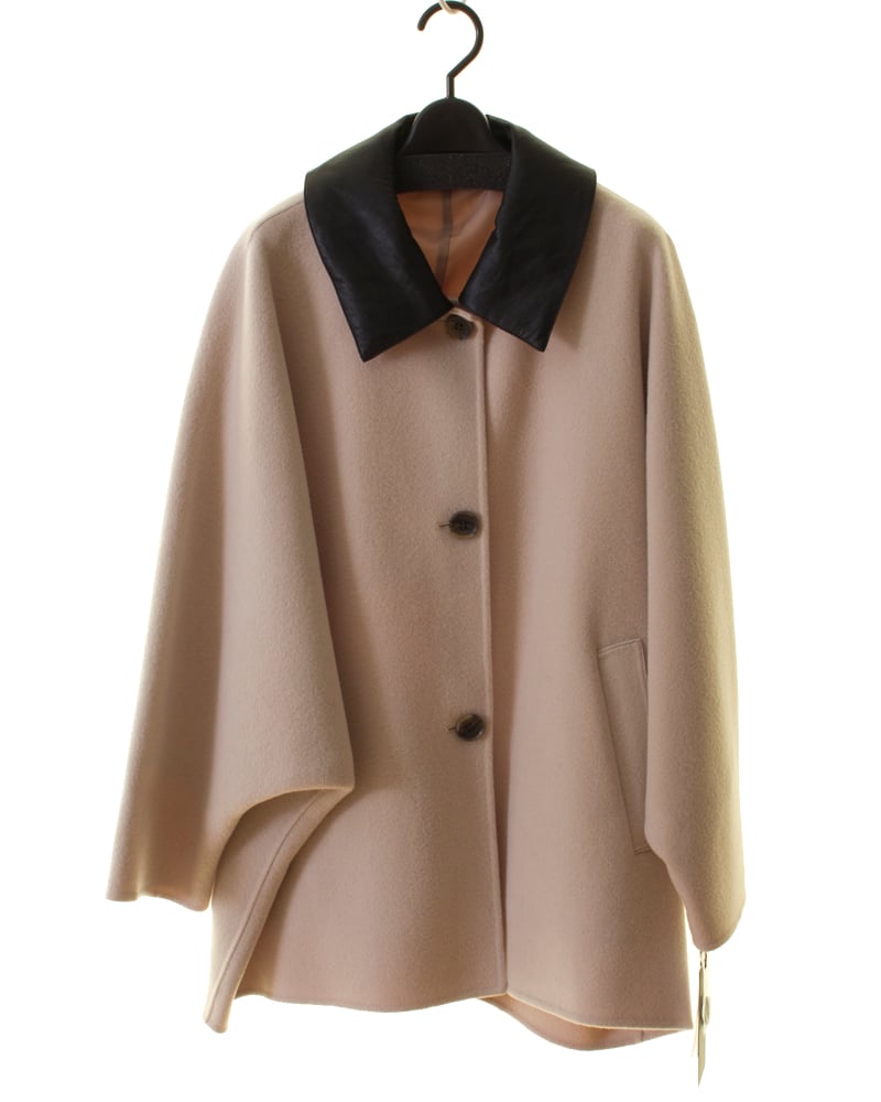 Dignite collier ディニテコリエ ダブルフェイスステンカラーコート TK