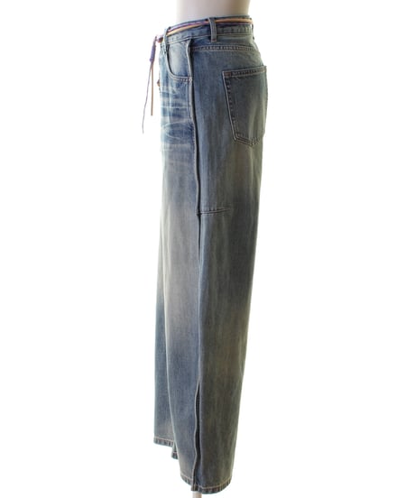 コード付ピンタックデニムパンツ　77661　2026NEWARIIVAL