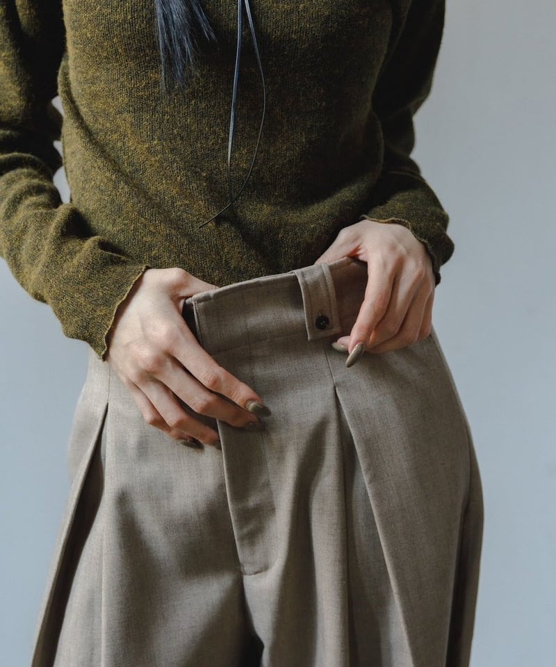 agawd タックトラウザーパンツ