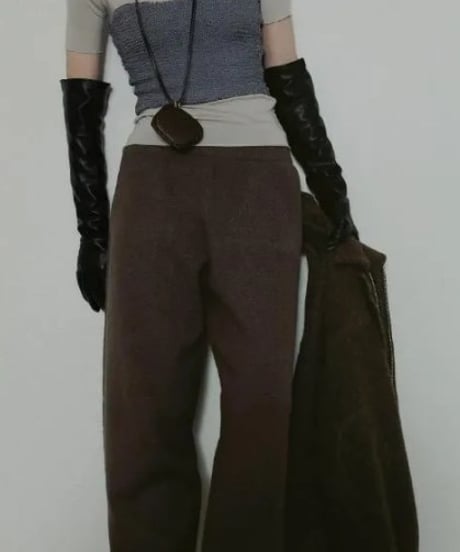 anuke (アンヌーク） Bright Knit Baretop 62520537