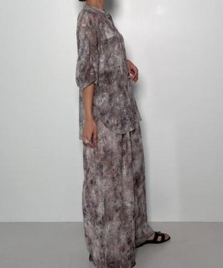 CHIGNON　シニヨン　シニョン CHIGNON カットジャガード柄 ドルマンシャツ  1652-198MK