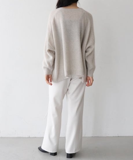 FOX混BOXシルエットニット