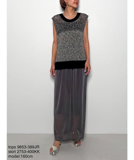 CHIGNON　シニヨン　メッシュIラインskirt　　2753-400KK
