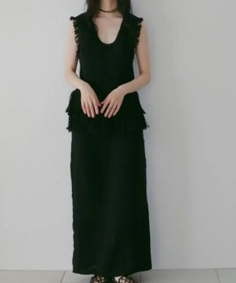 anuke アンヌーク Crochet Knit Skirt 62610804 本州送料無料！3月中旬～4月中旬発送予定
