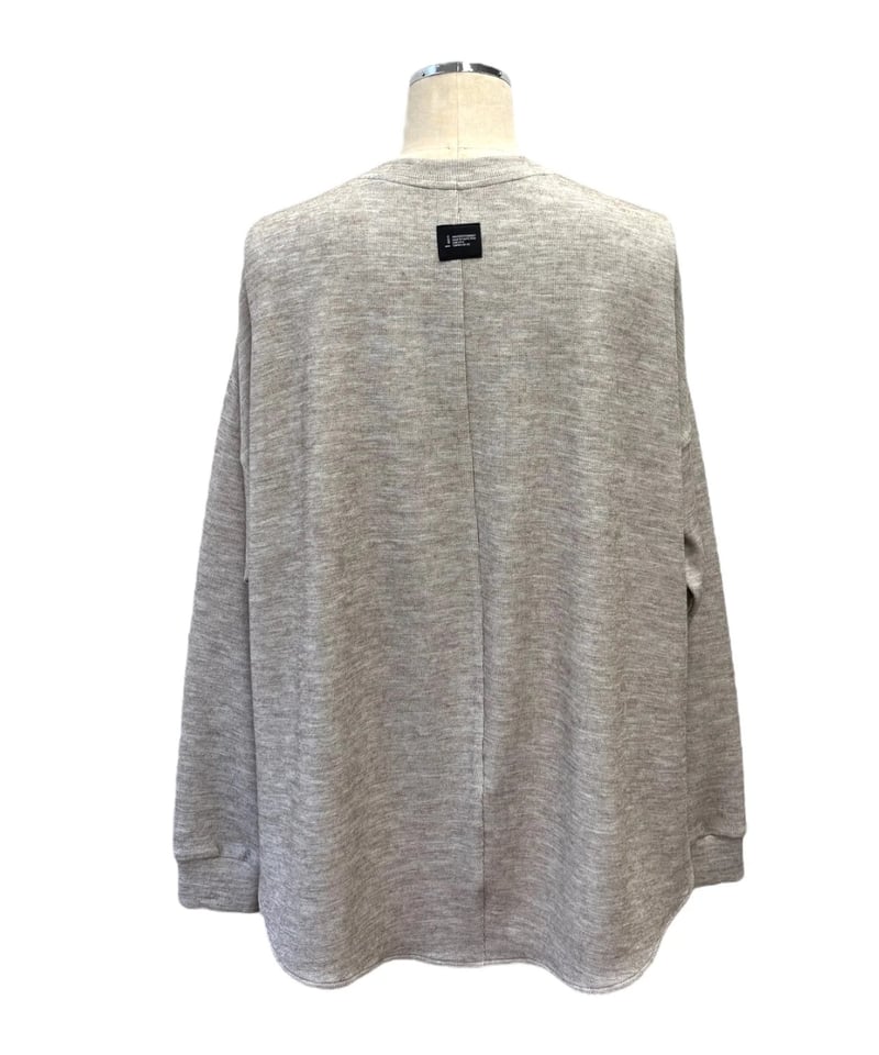 ayane アヤン プレーティングリブ生地クルーネックロンT 875811 2025AW