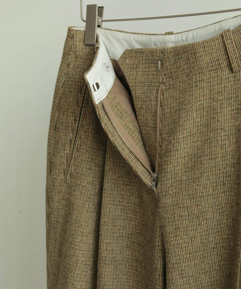 anuke アンヌーク Check Tuck Pants 62520707 | Deargo