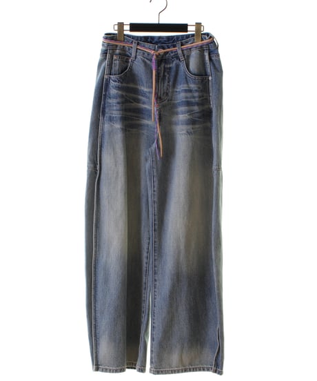 コード付ピンタックデニムパンツ　77661　2026NEWARIIVAL