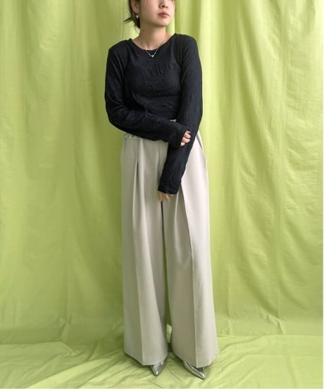 LHELBIE レルビエ　Tシャツ ワッシャーシアートップス 52054S　2026NEWARIIVAL