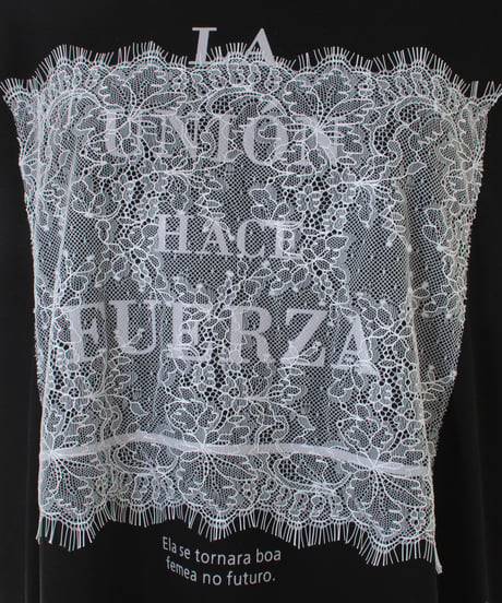 Praia　プライア 5分袖レースプリントTシャツ　LEI2566B (2026NEWARIIVAL)