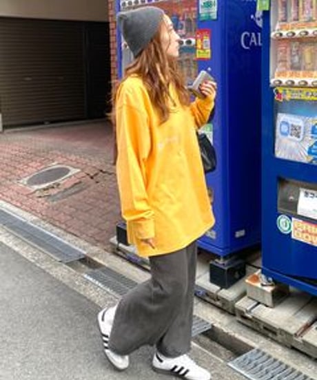 Ungrid (アングリッド) ヴィンテージウォッシュロゴロングスリーブTee 1125127131