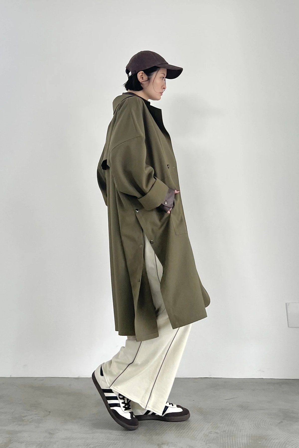 新品未使用　fosie♡トレンチコート FOSI.ビックサイズトレンチコート F1198 | Deargo