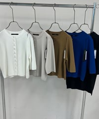 MARIED'OR マリードール　14G UVカットドライタッチ クルーネックカーディガン　95214