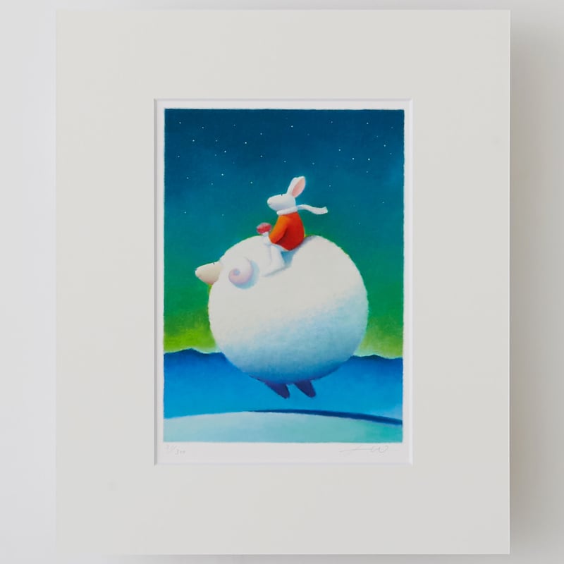 ジクレー版画「静かな夜」（フレーム無し・ブックマット仕様