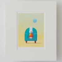 ジクレー版画「流れ星を追いかけて」（フレーム無し・ブックマット仕様