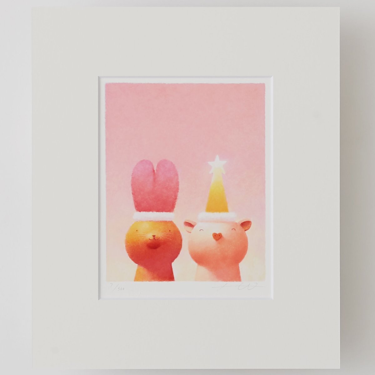 ジクレー版画「お気に入りのぼうし」(フレーム無し・ブック ジクレー版画「お気に入りのぼうし」(フレーム無し・ブック