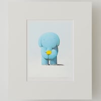 ジクレー版画「黄色の花束」（フレーム無し・ブックマット仕様）