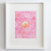 フレーム入りジクレー版画「桜色の天使」 ・ 現品