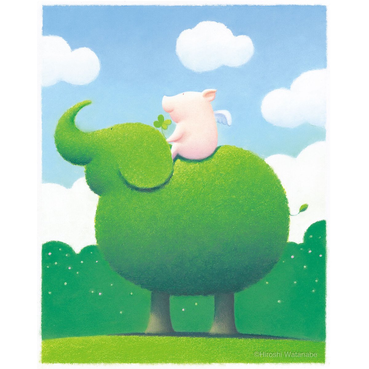 ジクレー版画「天使のひととき」（フレーム無し・ブックマット仕様