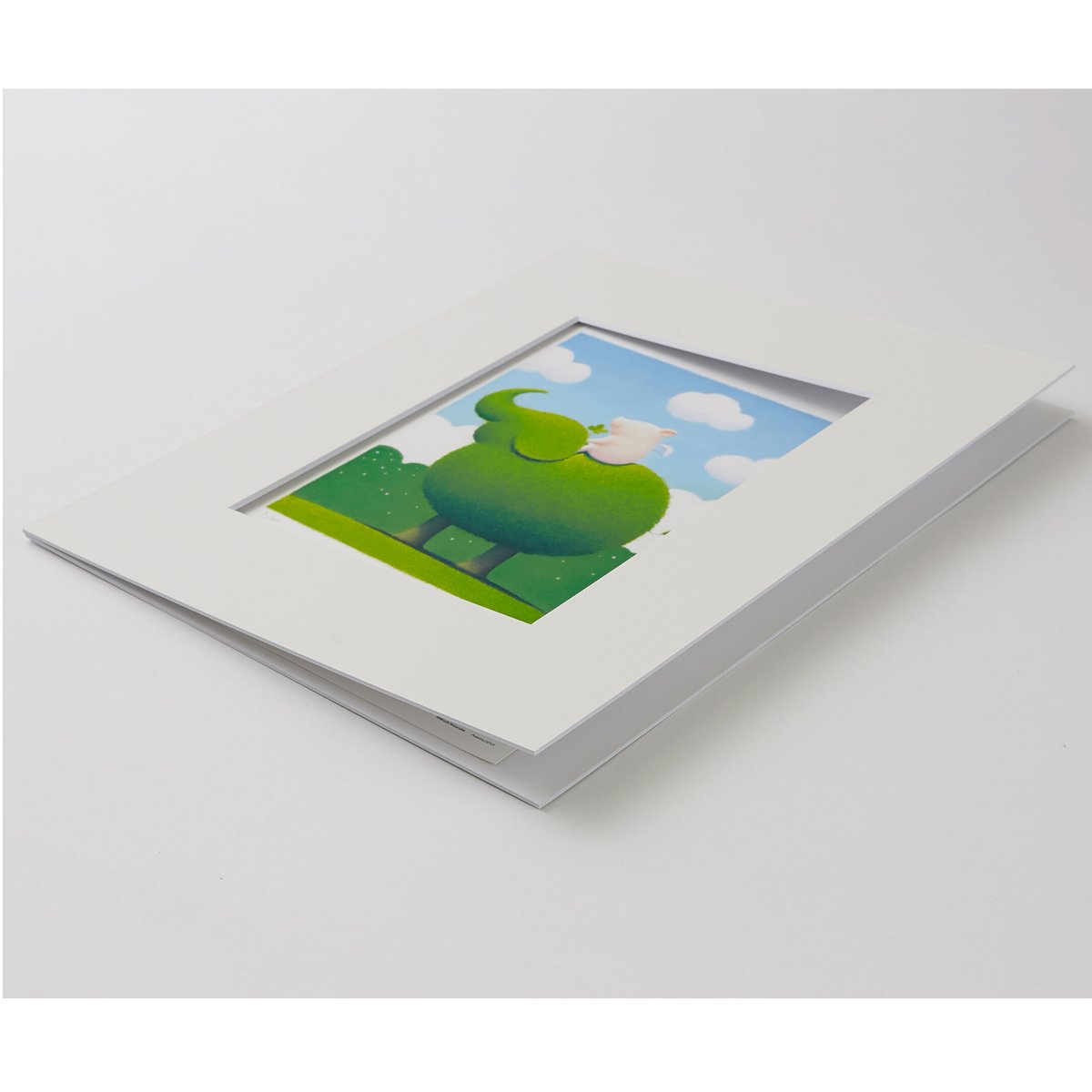 あめとゆき ジークレー ジクレー版画「天使のひととき」（フレーム無し・ブックマット仕様