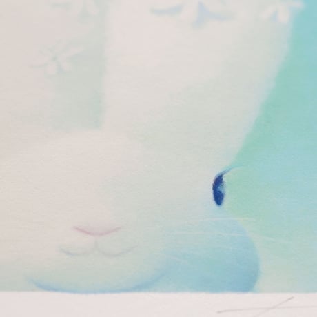 フレーム入りジクレー版画「恋の予感」 ・ 現品