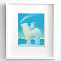 フレーム入りジクレー版画「流れ星を追いかけて」 ・ 現品