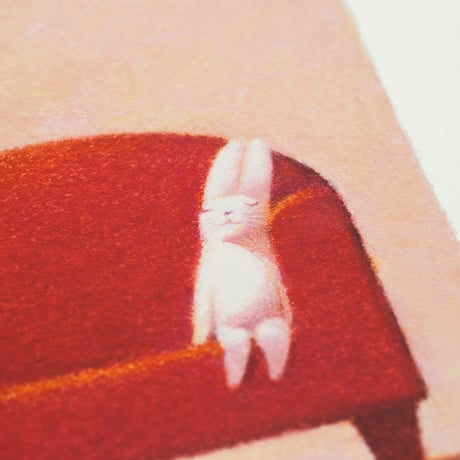 ジクレー版画「ゆるやかなとき」（フレーム無し・ブックマット仕様）
