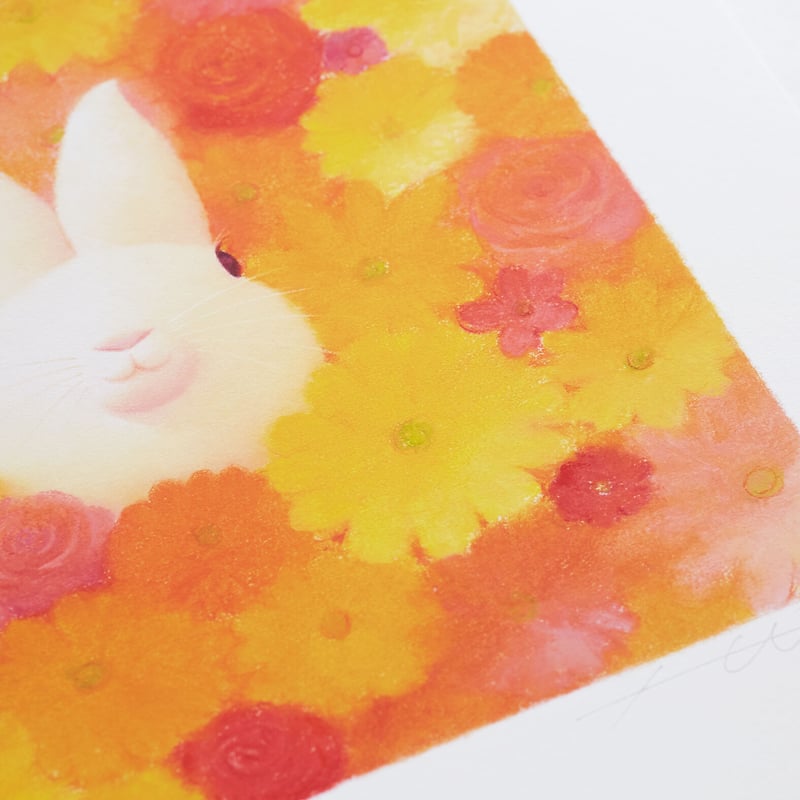 フレーム入りジクレー版画「花色の時間」 | HIROSHI WATANABE ART STUD