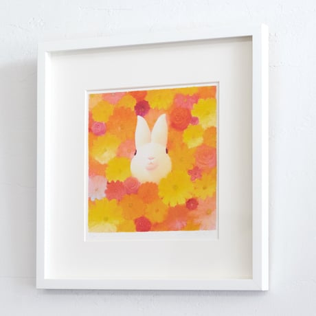 フレーム入りジクレー版画「花色の時間」