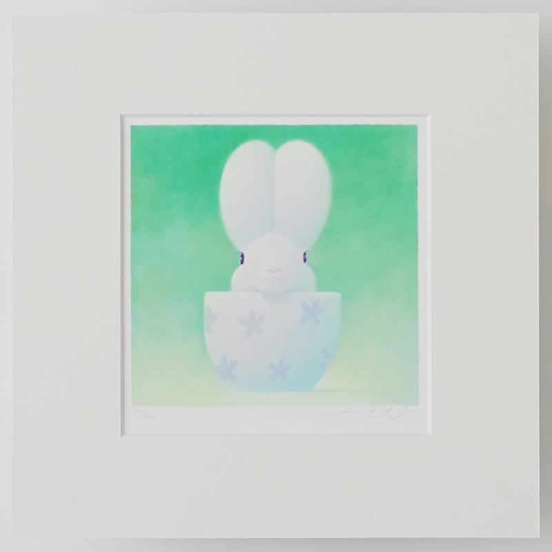 渡辺宏　ジクレー（版画）「重なる思い」 渡辺宏 絵画 (版画/ジクレー) つたわる思い 4727|アート