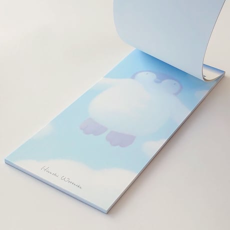Writing Paper 一筆箋「ふかふかなくもの気持ち」