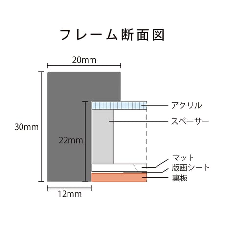 フレーム入りジクレー版画「桜色の天使」 ・ 現品