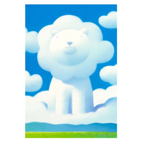 Post Card ポストカード「ほほえみライオン」