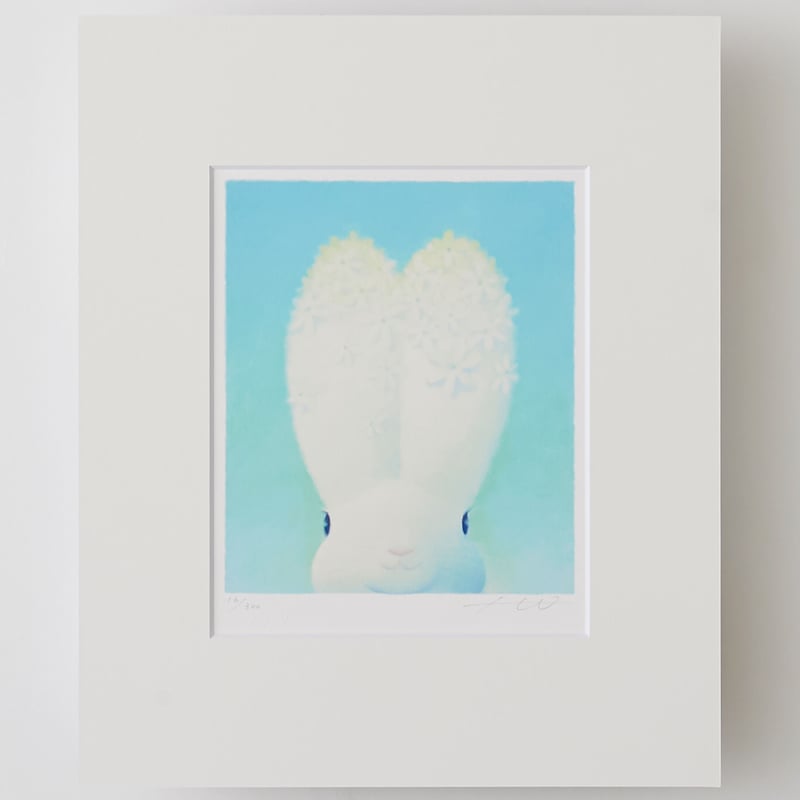 ジクレー版画「恋の予感」（フレーム無し・ブックマット仕様