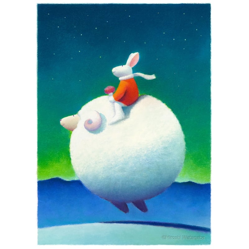 感傷的な休日高見沢耳のジクレー版画作品一点物の版画作品です