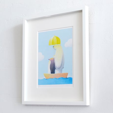 フレーム入りジクレー版画「お出かけ日和」