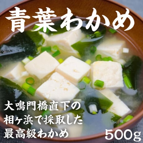【１袋500ｇ】鳴門産 青葉わかめ ｜湯通し塩蔵わかめ