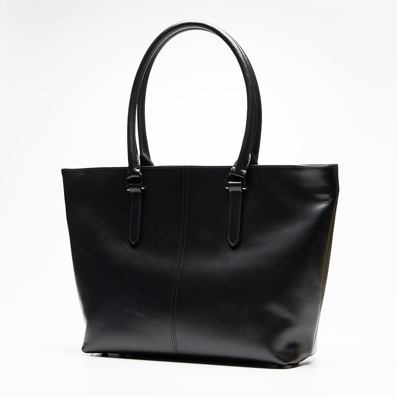 TAJIMA COWHIDE 横型トート クロ | Flux K