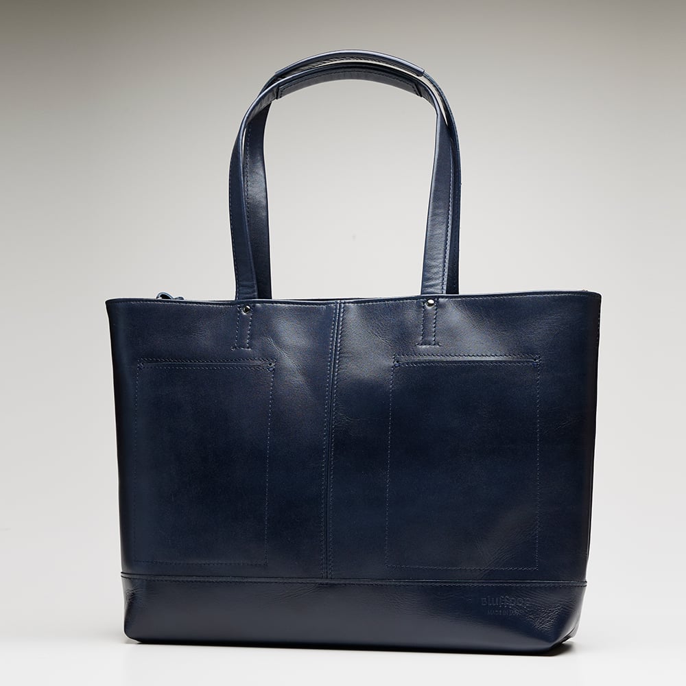 Bluffpop 55-7110 レザートートバック ネイビー | Flux K