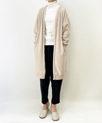 ナナイロトイロ　毎日の定番カーディガン　ロング　BEIGE
