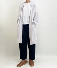 ナナイロトイロ　毎日の定番カーディガン　ロング　ICE GRAY