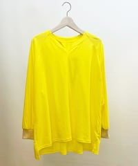 ナナイロトイロ　毎日の定番トップス　YELLOW