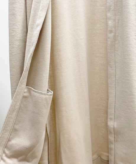 ナナイロトイロ　毎日の定番カーディガン　ロング　BEIGE