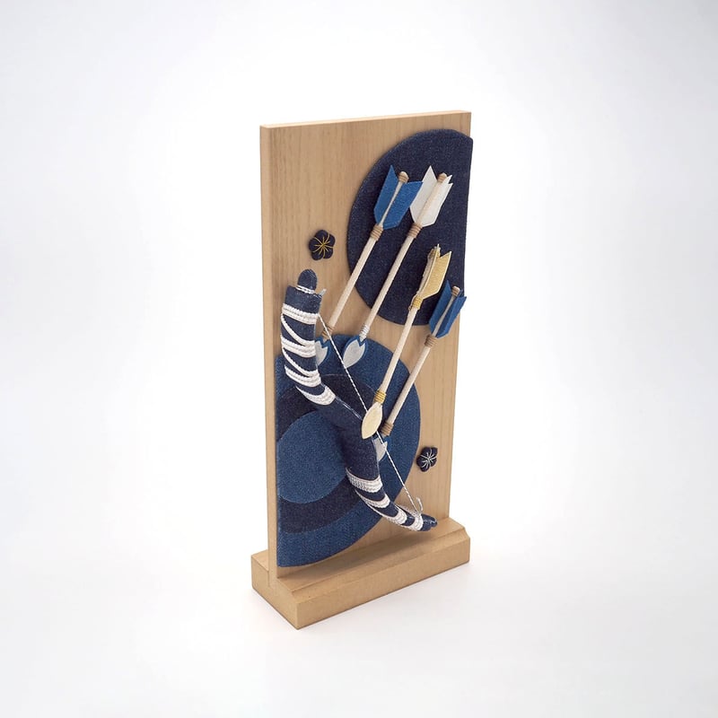 破魔弓 破魔弓ケース入り飾りセット【P7415】秀光 伝統的な縁起の良い四ツ矢弓